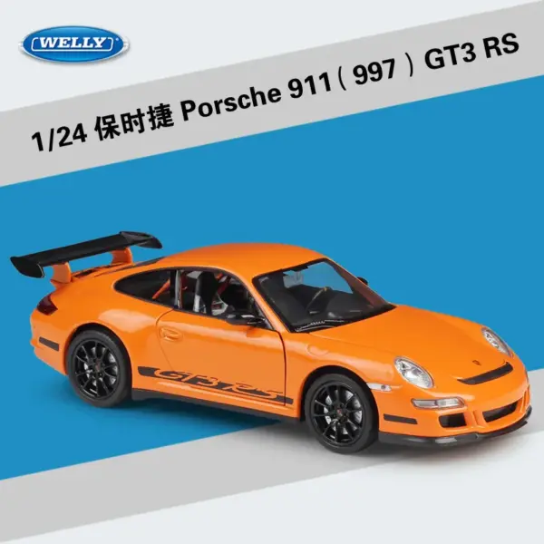 WELLY 1:24 Scale Porsche 911 GT3 RS Model - Image 11