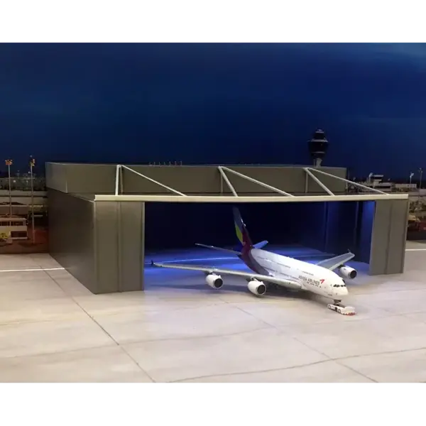 1/400 Scale Airplane Hangar Model Kit - Image 5