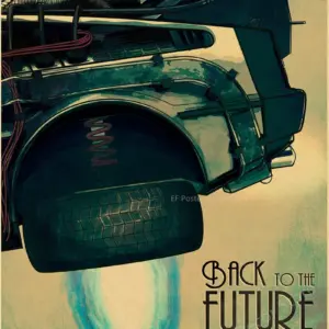 Vintage Back To The Future Movie Poster Print 91 S795e99694401448b928fb9db21b982beA 1