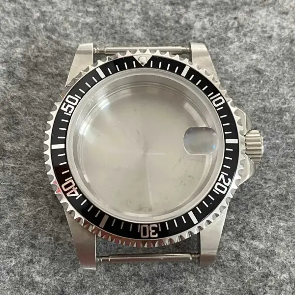 39.5mm Stainless Steel Retro Watch Case - Image 10