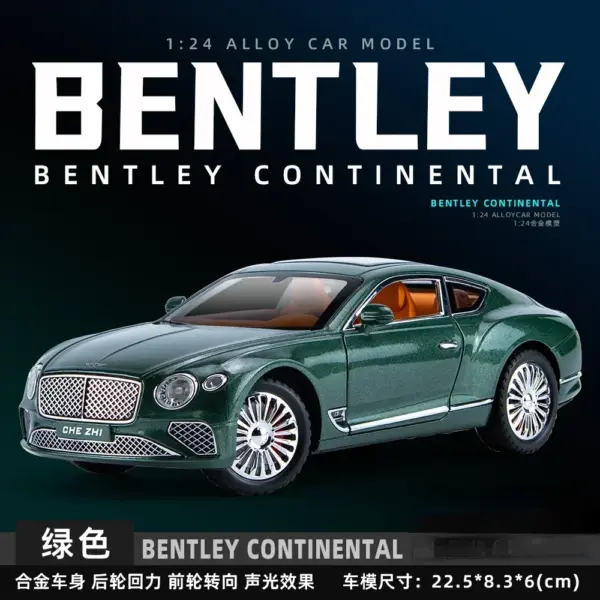 1:24 Bentley Continental GT Diecast Model Car - Image 10