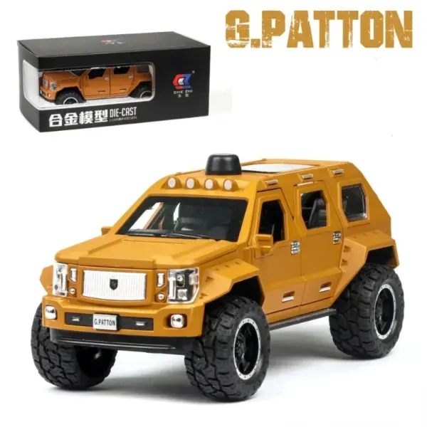 1:24 G.PATTON Alloy Die Cast Pull Back Car - Image 7