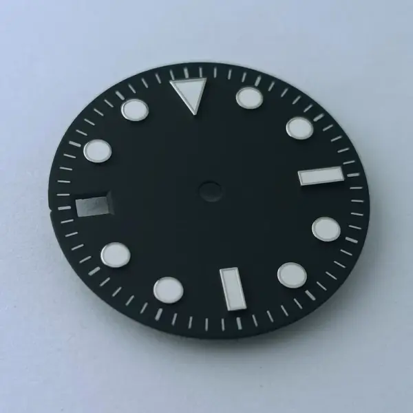 28.5MM Green Luminous Watch Dial for NH35 - Image 4