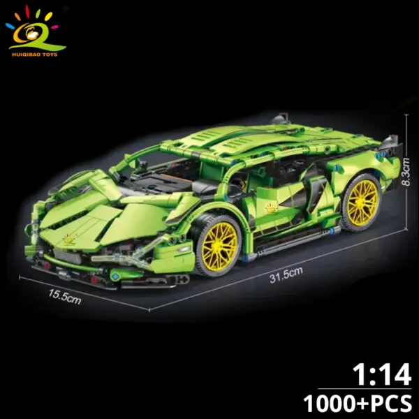 1:14 Racing Car Building Blocks Model Kit - Image 19