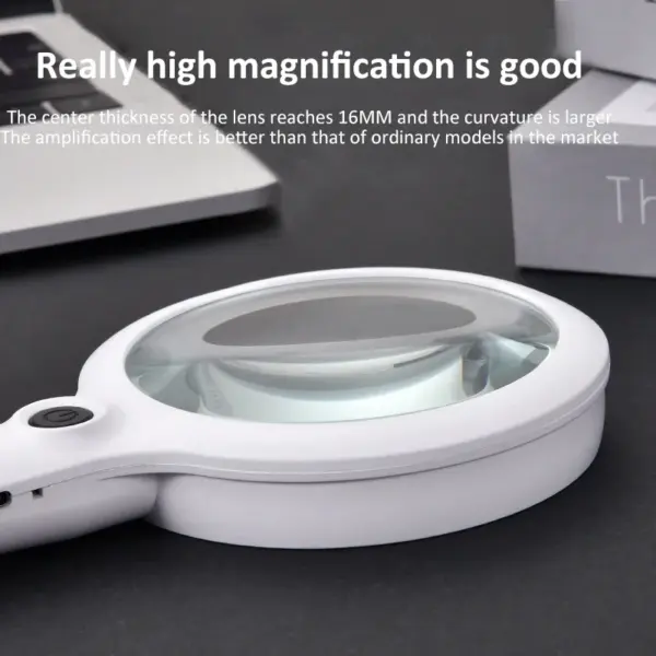 Rechargeable Handheld Illuminated Magnifier 40/30/20X - Image 3