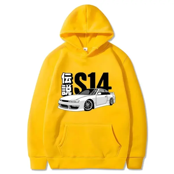 JDM Vintage Hoodie for Men, Casual Pullover - Image 4