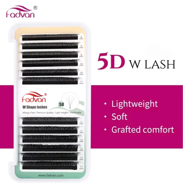 Fadvan 5D W Shaped Eyelash Extensions 0.07mm