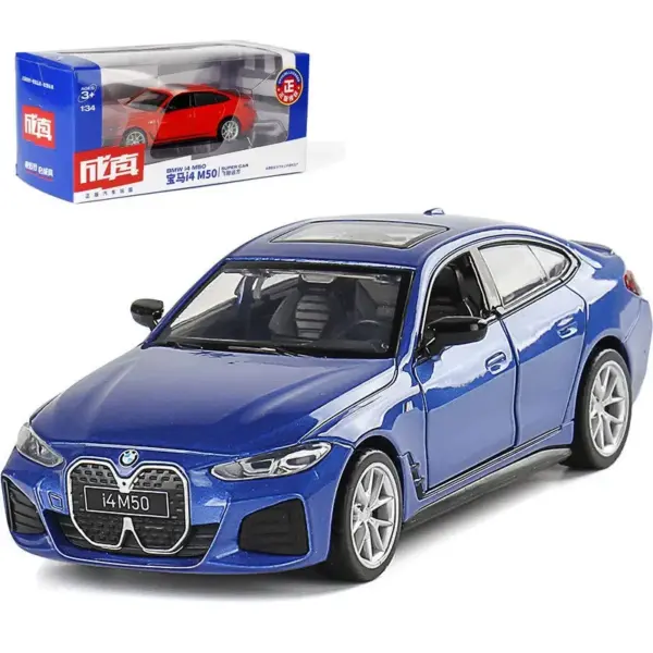 BMW I4 M50 Diecast Model Car 1:34 Scale - Image 11