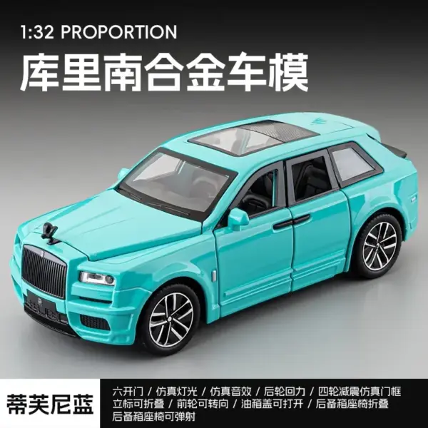 1:32 Rolls Royce Cullinan Diecast Model Car - Image 9