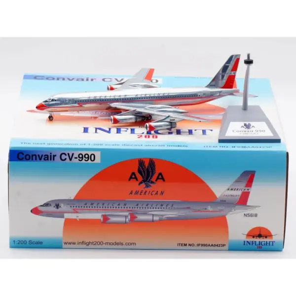 1:200 Diecast Model American Airlines Convair 990 - Image 2