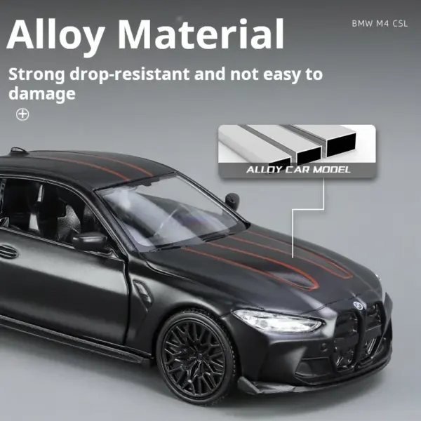 BMW M4 CSL 1/36 Scale Alloy Model Car - Image 3