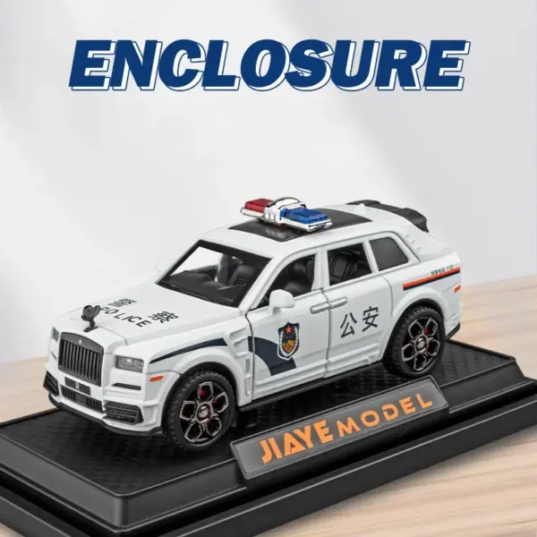 1:36 Rolls Royce Cullinan Police Diecast Model - Image 2