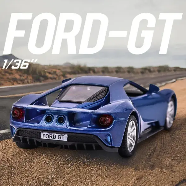 1:36 Ford GT Sports Car Diecast Model - Image 2