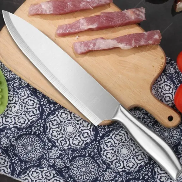 Stainless Steel Chef Knife - Multi-Purpose Kitchen - Image 6