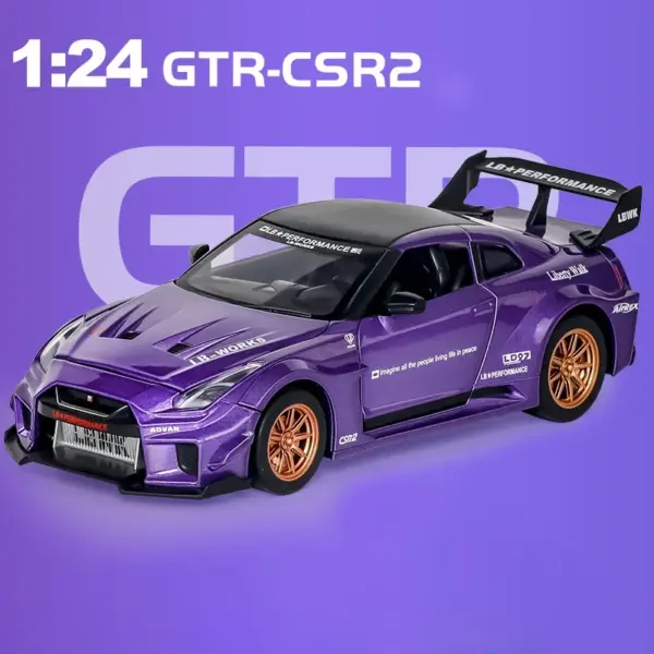 1:24 Nissan GTR Diecast Sports Car Model