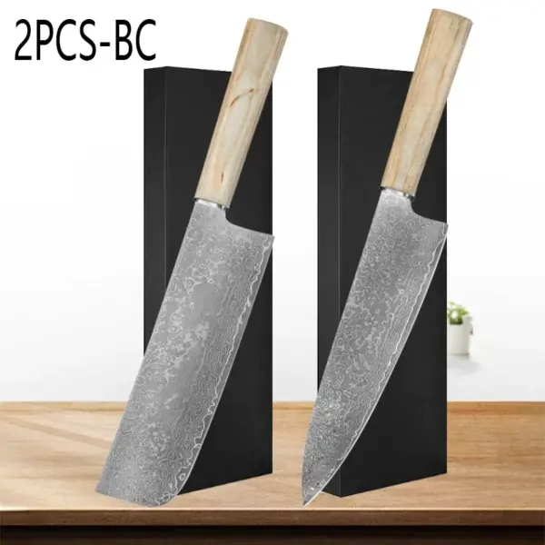 Damascus Steel Chef Knife for Versatile Cooking - Image 7