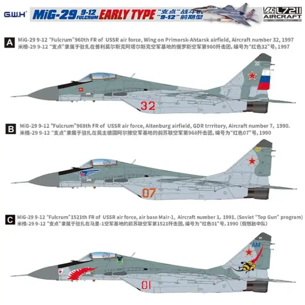 GreatWall Hobby 1/72 MiG-29 Fulcrum Model Kit - Image 2