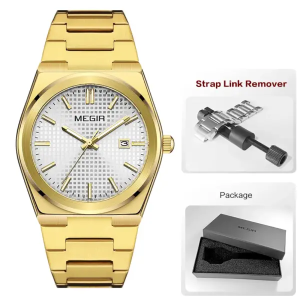 MEGIR MS1086G-2 Analog Quartz Men's Watch - Image 8