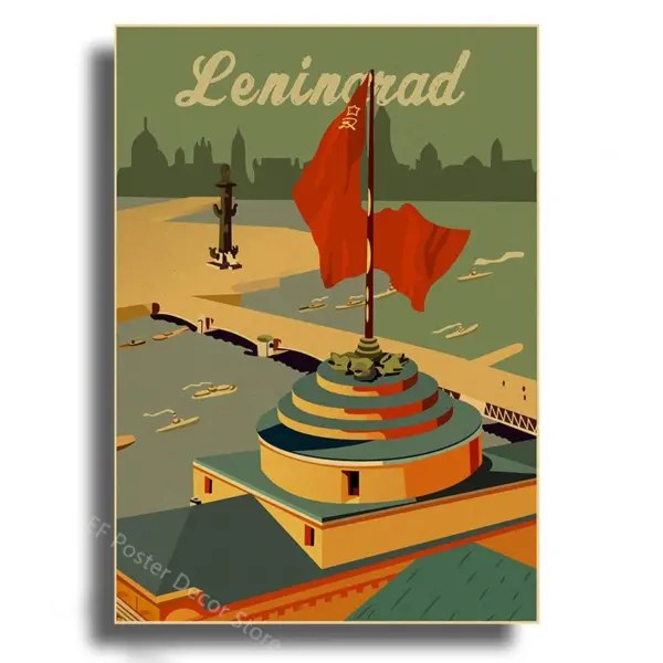 Soviet Space Rocket Vintage Poster Prints - Image 29