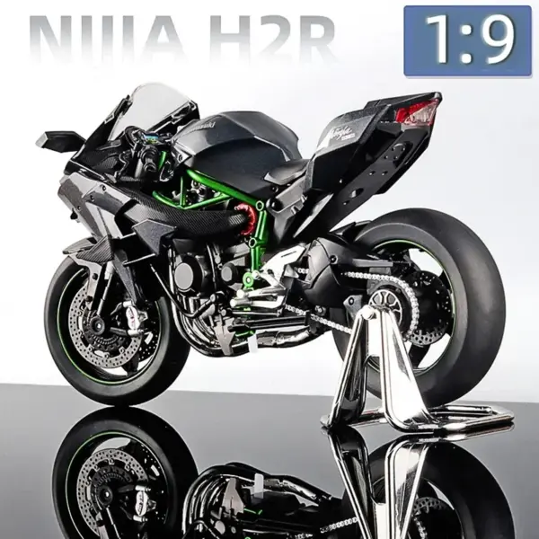 Kawasuki Ninja H2R Diecast Motorcycle Model - Image 3