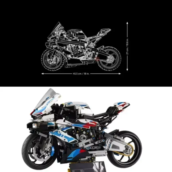 Motorcycle Assembly Building Block Puzzle 668PCS - Image 3