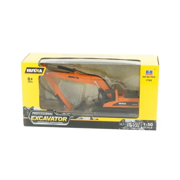 1:50 Scale Alloy Excavator Model Toy - Image 6