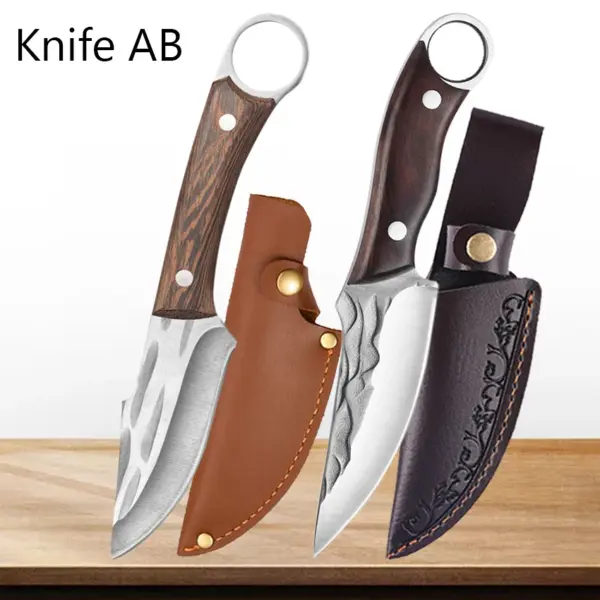 Stainless Steel Handmade Boning Kitchen Knife - Image 8