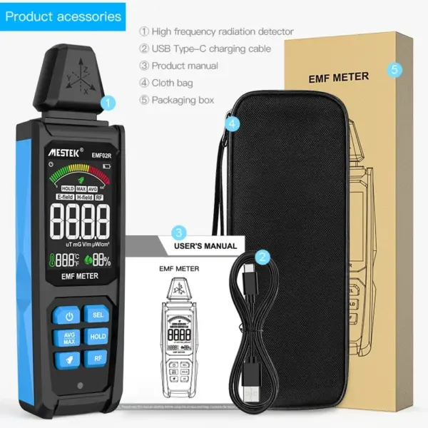 EMF02R Electromagnetic Field Radiation Meter - Image 7