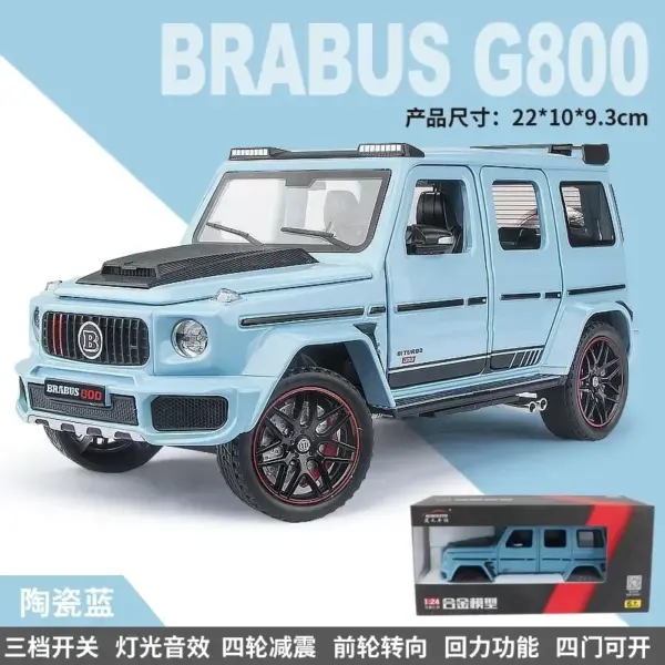 1:24 Mercedes Benz BRABUS G800 Diecast Model Car - Image 7