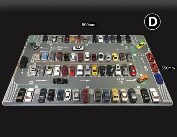 1:64 Scale City Scene Parking Mat 80x55cm - Image 27