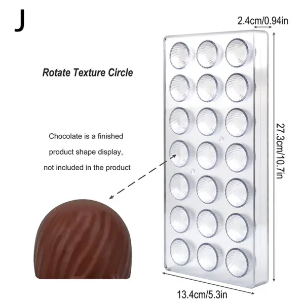 3D Polycarbonate Chocolate Sphere Mold Set - Image 11