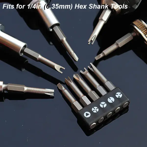Y U Shaped Magnetic Screwdriver Bit Set 1/4in - Image 6