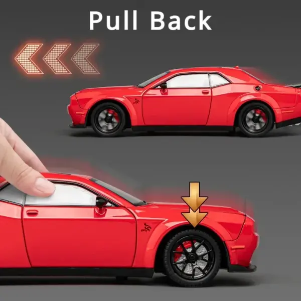 1:24 Scale Dodge Challenger Hellcat Model - Image 4