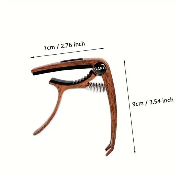 3 in 1 Zinc Alloy Guitar Capo and Plectrum - Image 2