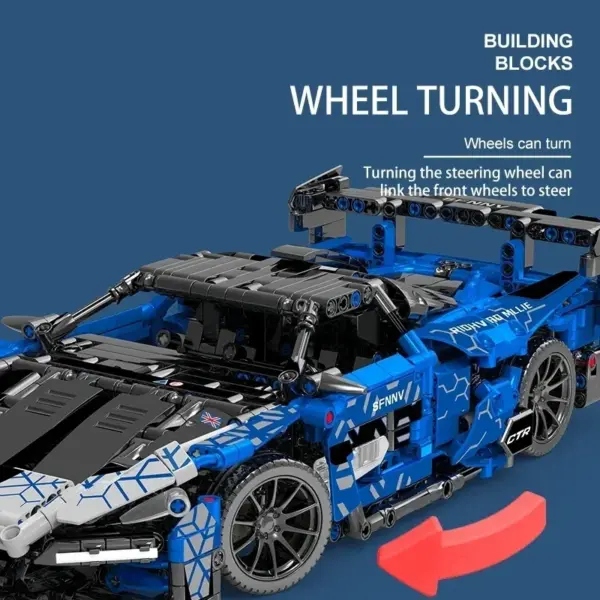 Racing Car Model Building Blocks 1404Pcs - Image 3