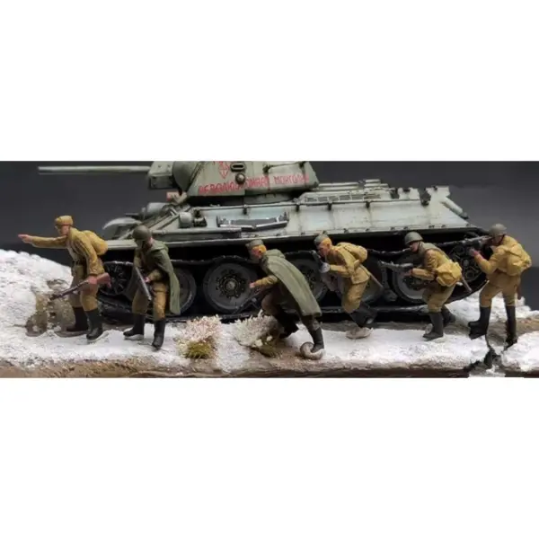 1/72 Scale Soviet Infantry Soldier Figures Set - Image 2