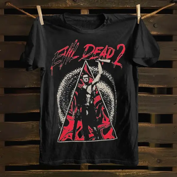 Evil Dead 2 Groovy Cotton T-shirt for Men