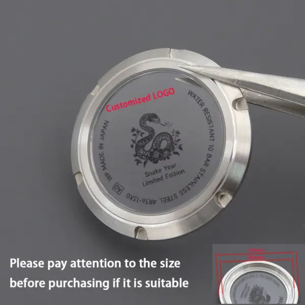 Custom Stainless Steel Watch Back Cover NH35 NH36 - Image 10