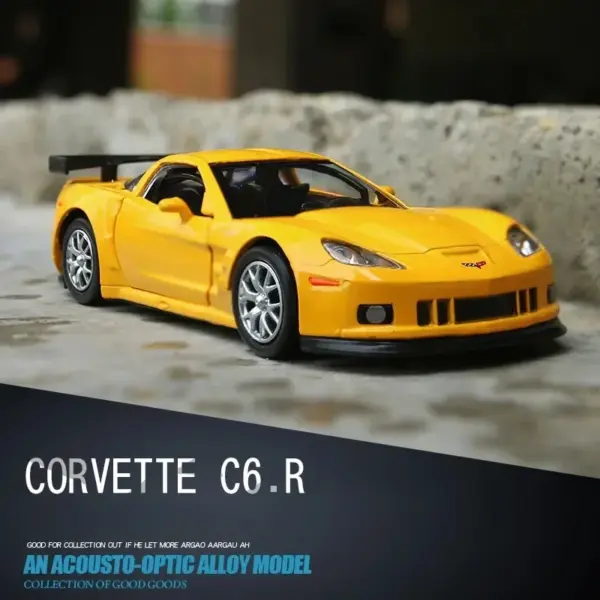 1:36 Chevrolet Corvette C6R Alloy Model Car