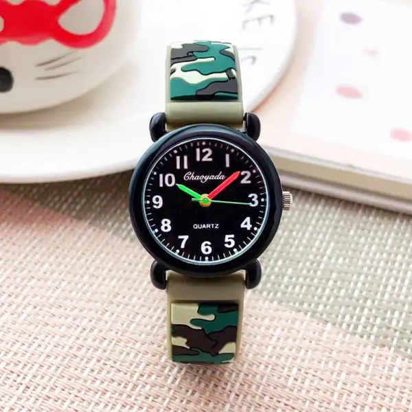 Fashion Camouflage Kids Quartz Watch 985 - Image 7