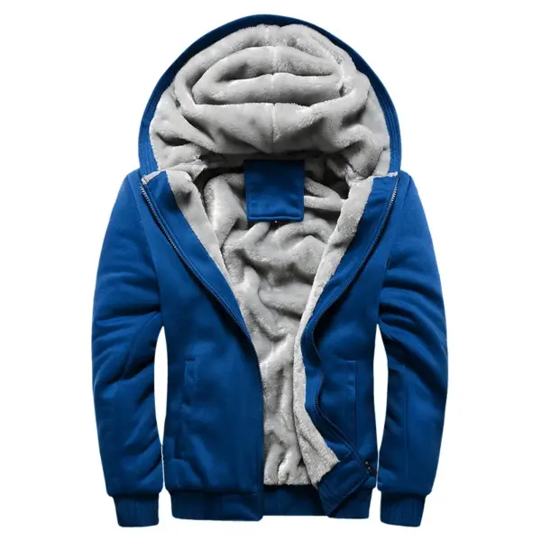Men's Black Hooded Jacket Casual Sportswear - Image 14