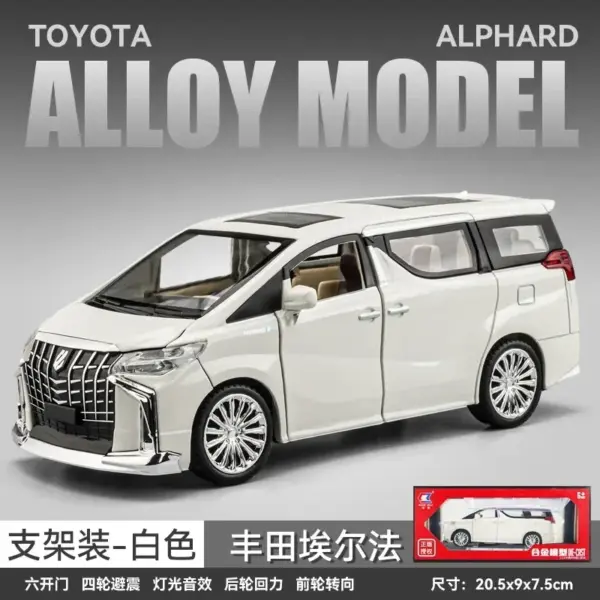 1:24 Toyota Alphard Diecast Alloy Model Car - Image 9