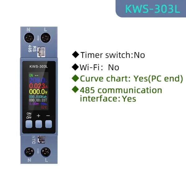 8-in-1 Din Rail Voltage and Current Meter - Image 9