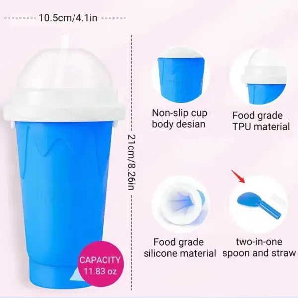 Silicone Quick-Freeze Slushy Maker Cup - Image 4
