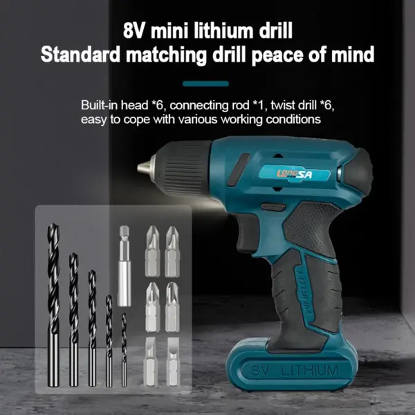 8V Cordless Electric Screwdriver Mini Set - Image 3