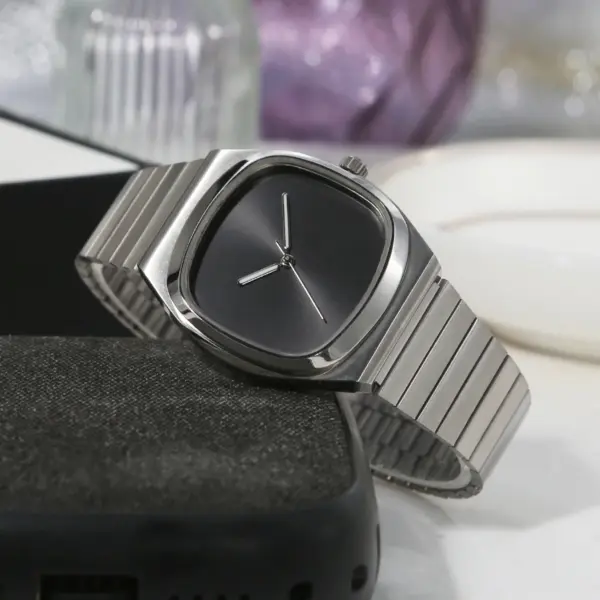 35mm Stainless Steel Unisex Quartz Watch - Image 2