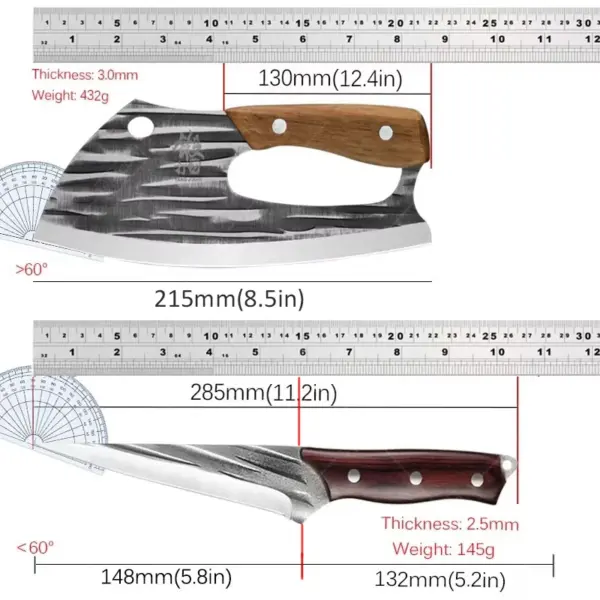 Professional Stainless Steel Boning Knife 14.8 inches - Image 6