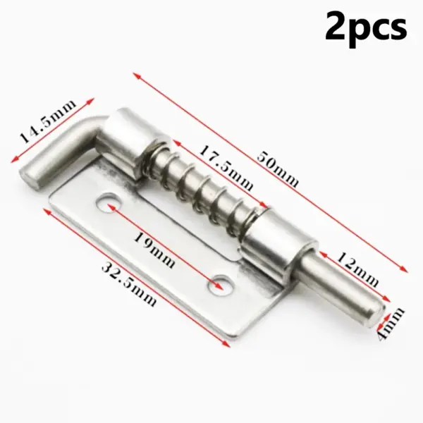 2 Pcs Stainless Steel Door Lock Latch Set - Image 7