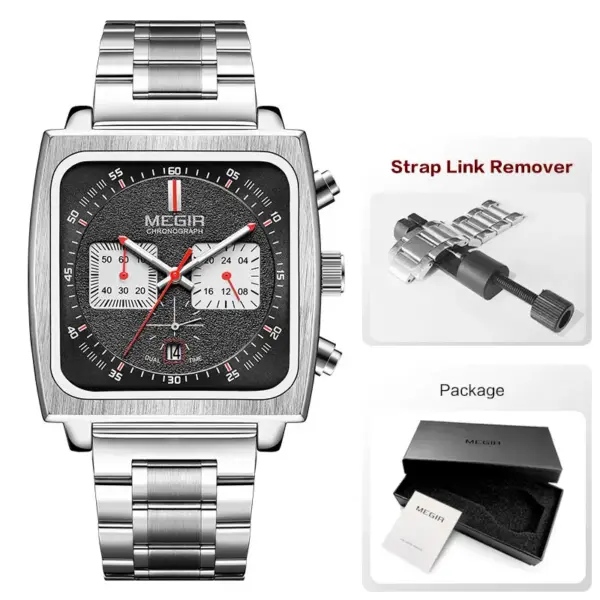 MEGIR MS2182G-2 Men's Quartz Chronograph Watch - Image 9