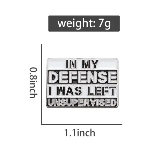 Humorous Sarcastic Enamel Pin Brooch - Image 3